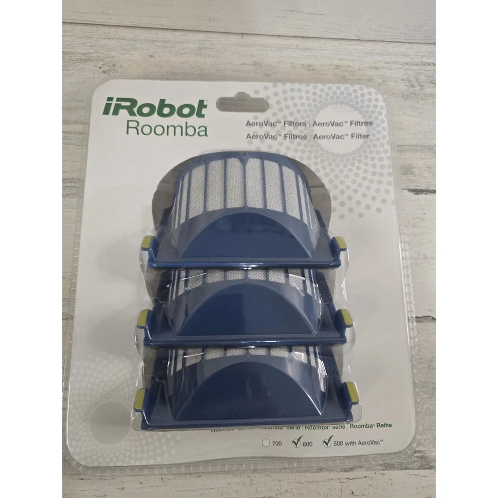 iRobot Roomba AeroVac Filters 3-Pack Blue Model 20939 for 500 600 Series Genuine